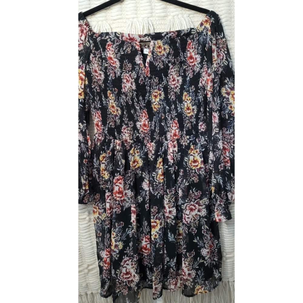 Love, fire floral dress